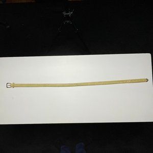 Ralph Lauren Green Leather Faux Croc Belt